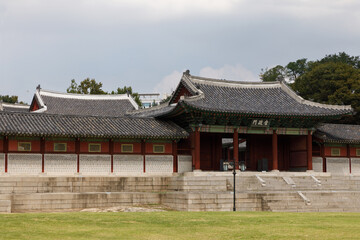 Traditional Architecture in Gyeonghui Palace Palace. Seoul, Korea