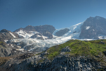 Fototapeta premium Tahoma Glacier Covers The Top Of Mount Rainier