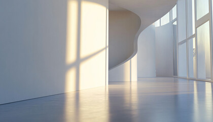 Obraz premium Minimalist and unique interior design in the house