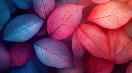 Colorful Autumn Leaves Close Up