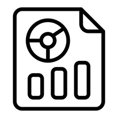 Business File Line Icon