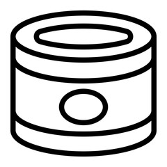 Canned Food Line Icon