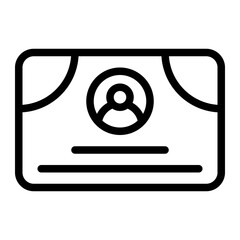 Card Business Line Icon