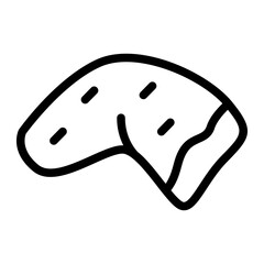 Chicken Ham Line Icon