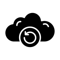 Cloud Recovery Solid Icon