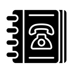 Contact Book Solid Icon