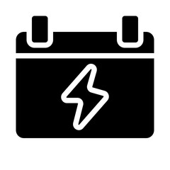 Obraz premium Date Sale Solid Icon