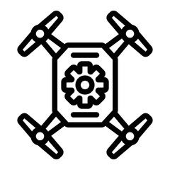 Drone Repair Line Icon