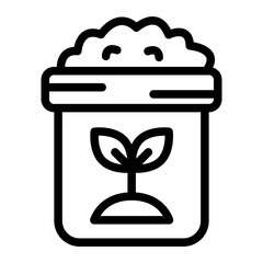 Fertilizer Line Icon