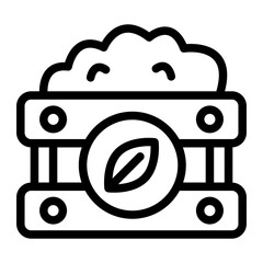 Fertilizer Line Icon