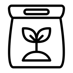 Fertilizer Line Icon