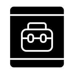 Obraz premium Find Job Solid Icon