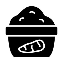 Flour Cassava Solid Icon