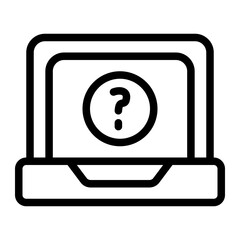 Laptop Line Icon