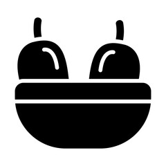 Mango Bowl Solid Icon