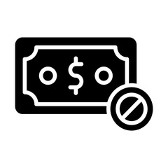 Money Empty Solid Icon