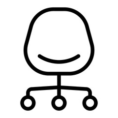 Office Chair Line Icon