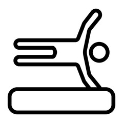 Parkour Line Icon
