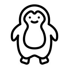 Penguin Line Icon
