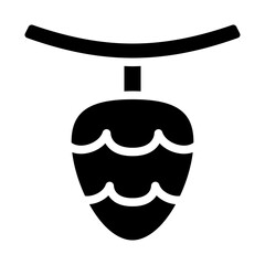 Pinecone Solid Icon