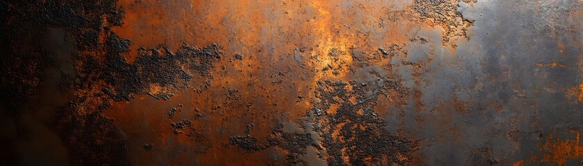 Rusty Metal Surface with Oxidized Texture
