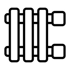 Radiator Line Icon