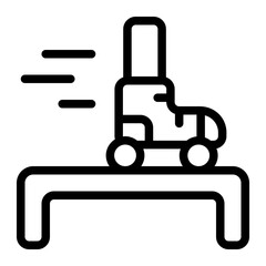 Rollerblading Line Icon