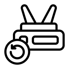 Router Recovery Line Icon