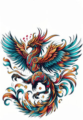 TRIBAL TATOO トライバル タトゥ 鳳凰 Phoenix