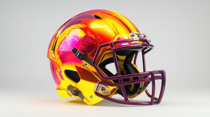 Fototapeta premium Colorful Football Helmet with Modern Design