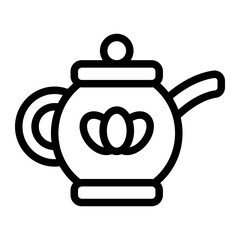 Obraz premium Teapot Line Icon