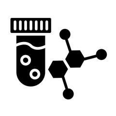 Tube Hormones Solid Icon