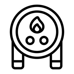 Water Heater Line Icon