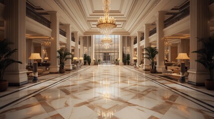 Obraz premium Elegant Lobby Interior Design