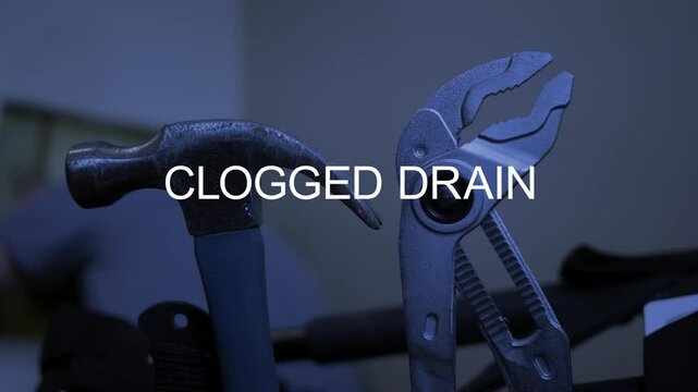 Plumber Problem Text Animation Series - Clogged Drain