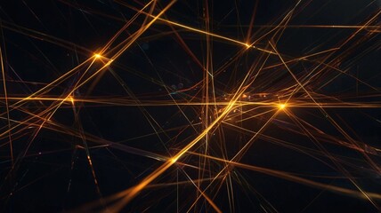 Abstract gold wave on black background. illustration for your design