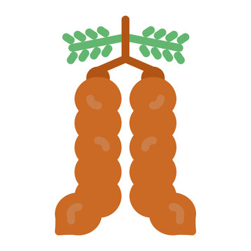 Tamarin icon in Color Fill. Flat Style