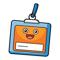 name tag on white background