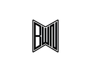 BWN logo design vector template. BWN