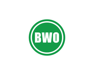 BWO logo design vector template. BWO