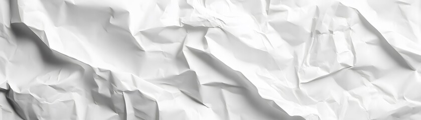 Obraz premium Crumpled White Paper Texture