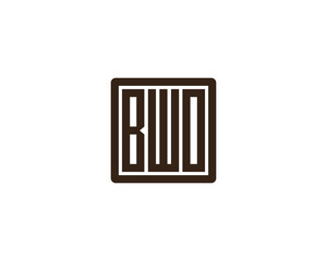BWO logo design vector template. BWO