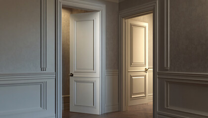 Obraz premium Minimalist and unique interior design in the house