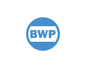 BWP logo design vector template. BWP