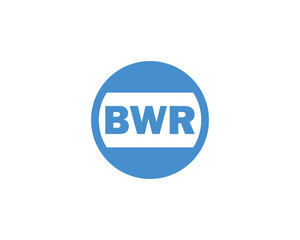 BWR logo design vector template. BWR
