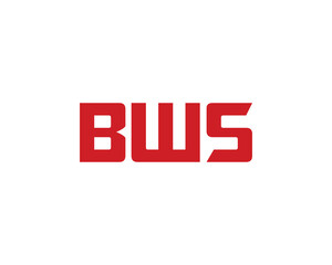 BWS logo design vector template. BWS
