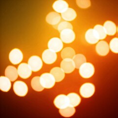 Fototapeta premium abstract orange bokeh lights background for holiday design