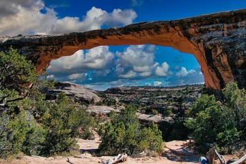Owachoma Natural Bridge in Natural Bridges National Monument in Utah.