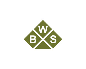 BWS logo design vector template. BWS