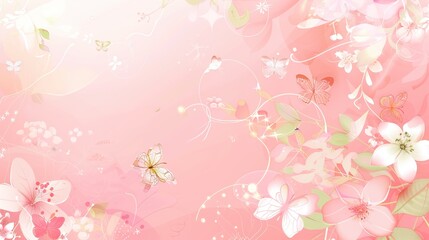 Pale pink fresh background offers a delicate and inviting visual. A soft and charming backdrop that brings a touch of elegance